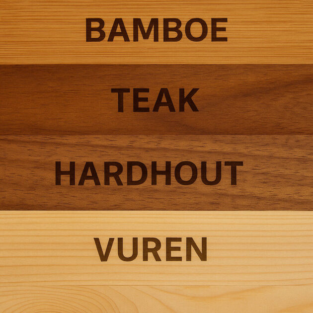 Hout/kurk onderzetters - Afbeelding 3